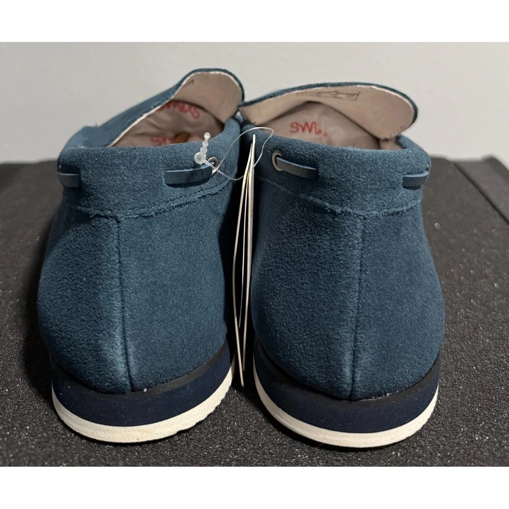 SWIMS Kristin Blue Penny Loafers Slip On Moccasins Boat/Deck Shoes Mens 7 NEW